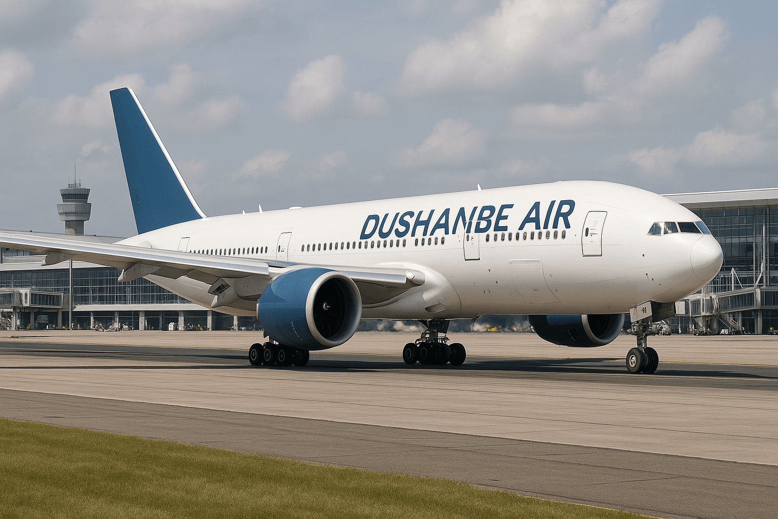 Airplane flying over mountains